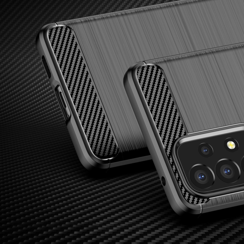Carbon Case lankstus dangtelis Samsung Galaxy A53 5G juodas