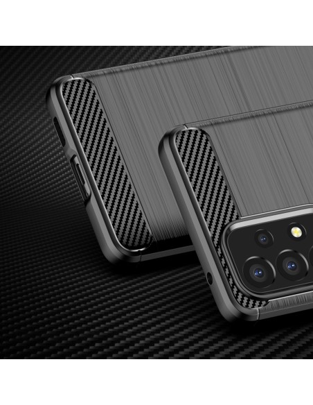Carbon Case lankstus dangtelis Samsung Galaxy A53 5G juodas