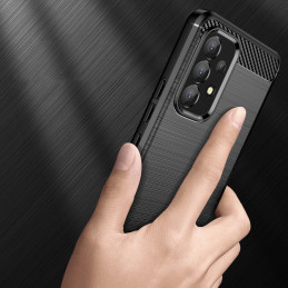 Carbon Case lankstus dangtelis Samsung Galaxy A53 5G juodas