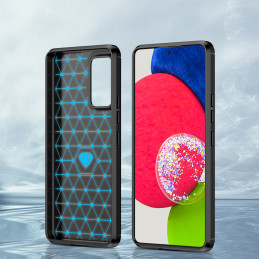 Carbon Case lankstus dangtelis Samsung Galaxy A53 5G juodas