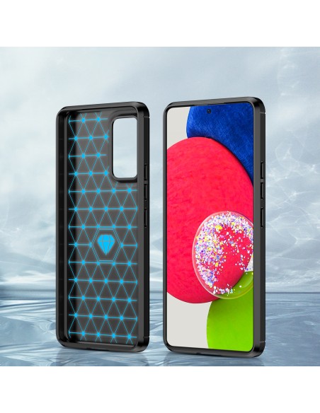 Carbon Case lankstus dangtelis Samsung Galaxy A53 5G juodas