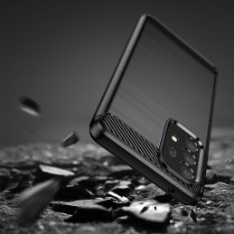 Carbon Case lankstus dangtelis Samsung Galaxy A53 5G juodas