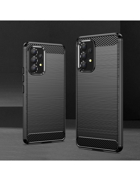 Carbon Case lankstus dangtelis Samsung Galaxy A53 5G juodas