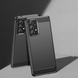 Carbon Case lankstus dangtelis Samsung Galaxy A53 5G juodas