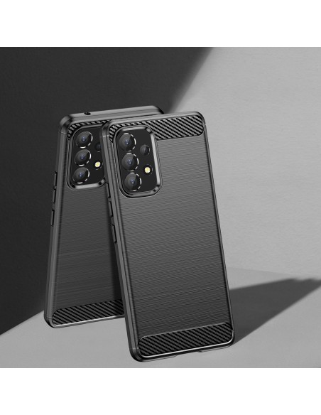Carbon Case lankstus dangtelis Samsung Galaxy A53 5G juodas