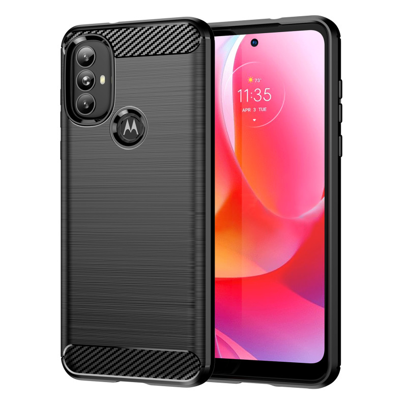 Carbon Case lankstus dangtelis Motorola Moto G Power 2022 juodas