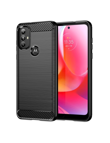 Carbon Case lankstus dangtelis Motorola Moto G Power 2022 juodas