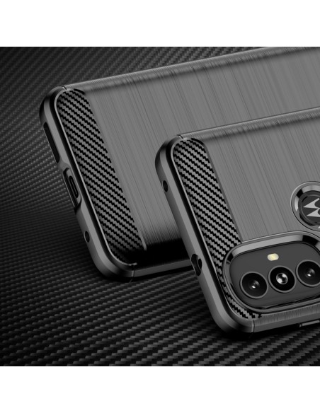 Carbon Case lankstus dangtelis Motorola Moto G Power 2022 juodas