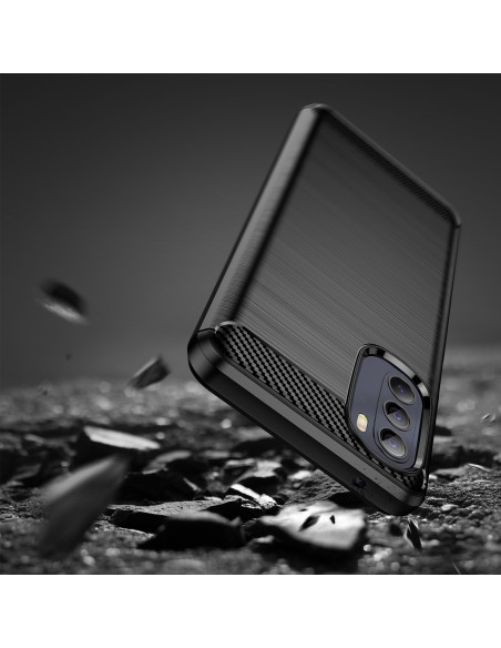 Carbon Case lankstus dangtelis Motorola Moto G Stylus 2022 juodas