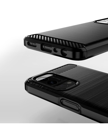 Carbon Case lankstus dangtelis, skirtas OnePlus Nord N200 5G juodas Carbon Case lankstus dangtelis, skirtas OnePlus Nord N200 5G juodas