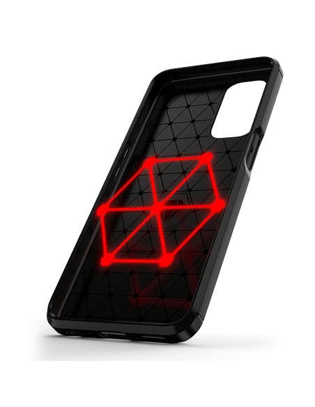 Carbon Case lankstus dangtelis, skirtas OnePlus Nord N200 5G juodas Carbon Case lankstus dangtelis, skirtas OnePlus Nord N200 5G juodas