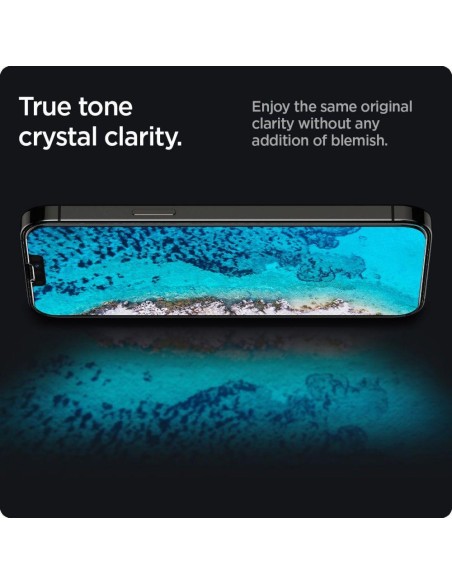 Spigen Glas.tR plonas privatumas grūdintas stiklas, skirtas iPhone 13/ 13 Pro/ 14 Spigen Glas.tR plonas privatumas grūdintas stiklas, skirtas iPhone 13/ 13 Pro/ 14