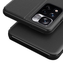 Eco Leather View Case elegantiškas dėklas su atvartu ir stovo funkcija, skirtas Xiaomi Redmi Note 11 Pro+ 5G (Kinija) / ...
