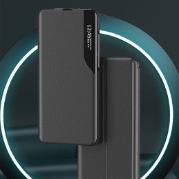 Eco Leather View Case elegantiškas dėklas su atvartu ir stovo funkcija, skirtas Xiaomi Redmi Note 11 Pro+ 5G (Kinija) / ...