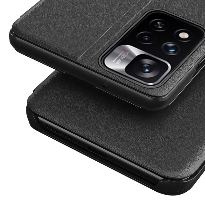 Eco Leather View Case elegantiškas dėklas su atvartu ir stovo funkcija Xiaomi Redmi Note 11 Pro+ 5G (Kinija) / 11 Pro 5G...