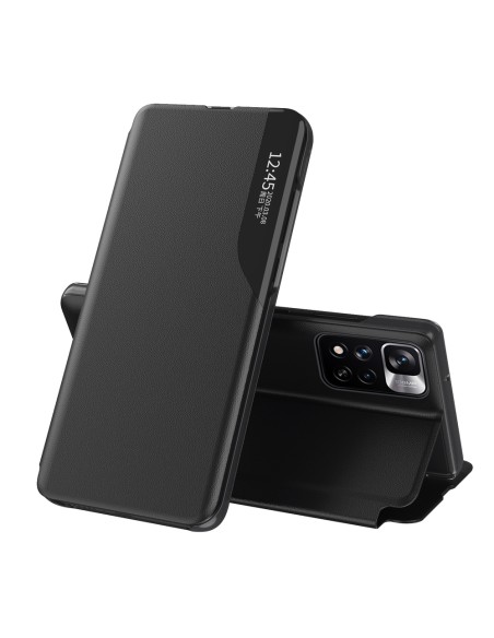 Eco Leather View Case elegantiškas dėklas su atverčiamu dangteliu ir stovo funkcija, skirta Xiaomi Redmi Note 11T 5G / R... Eco Leather View Case elegantiškas dėklas su atverčiamu dangteliu ir stovo funkcija, skirta Xiaomi Redmi Note 11T 5G / R...