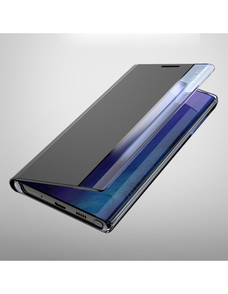 Naujas Sleep Case dangtelis su atvartu ir stovo funkcija, skirta Samsung Galaxy A03s (166.5) rožinė