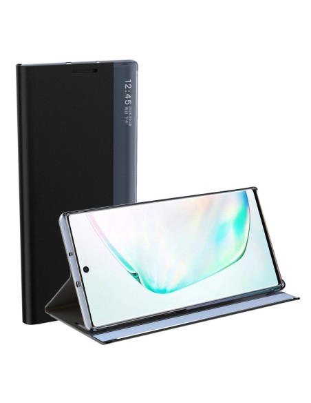 Naujas Sleep Case dangtelis su atvartu ir stovo funkcija, skirta Samsung Galaxy A03s (166.5) rožinė