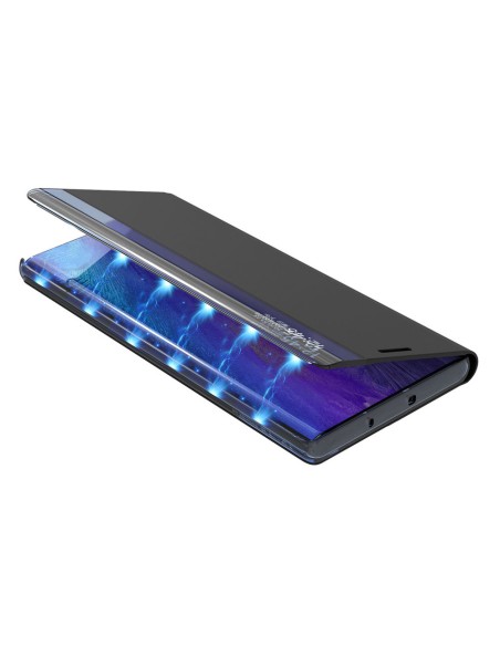 Naujas Sleep Case dangtelis su atvartu ir stovo funkcija, skirta Samsung Galaxy A03s (166.5) rožinė