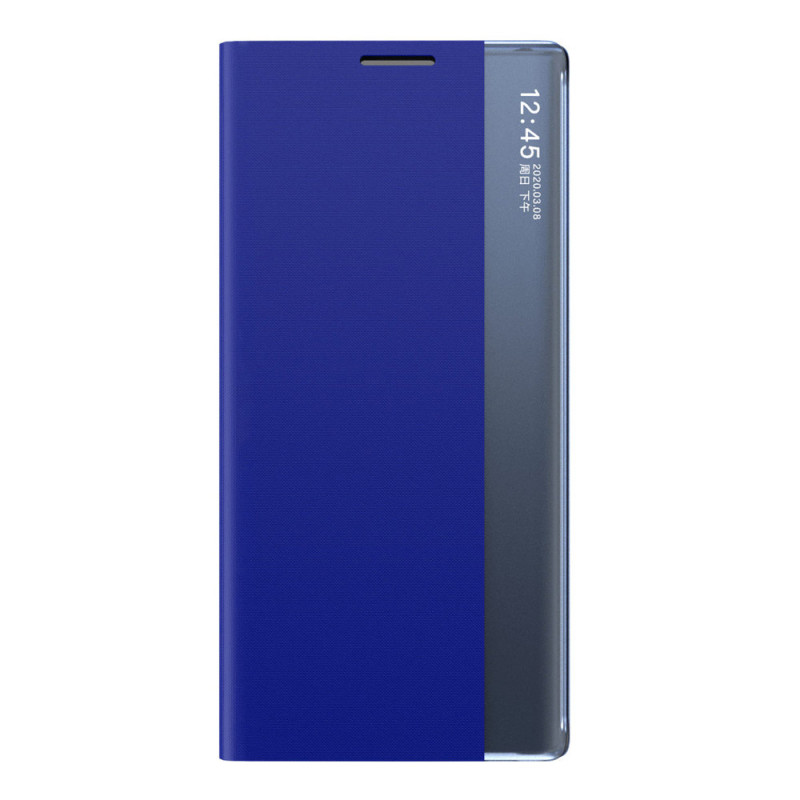 Naujas Sleep Case dangtelis su atvartu ir stovo funkcija, skirta Samsung Galaxy A03s (166.5) mėlyna