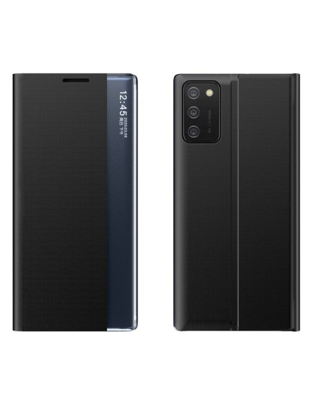 Naujas Sleep Case dangtelis su atvartu ir stovo funkcija, skirta Samsung Galaxy A03s (166.5) juoda Naujas Sleep Case dangtelis su atvartu ir stovo funkcija, skirta Samsung Galaxy A03s (166.5) juoda
