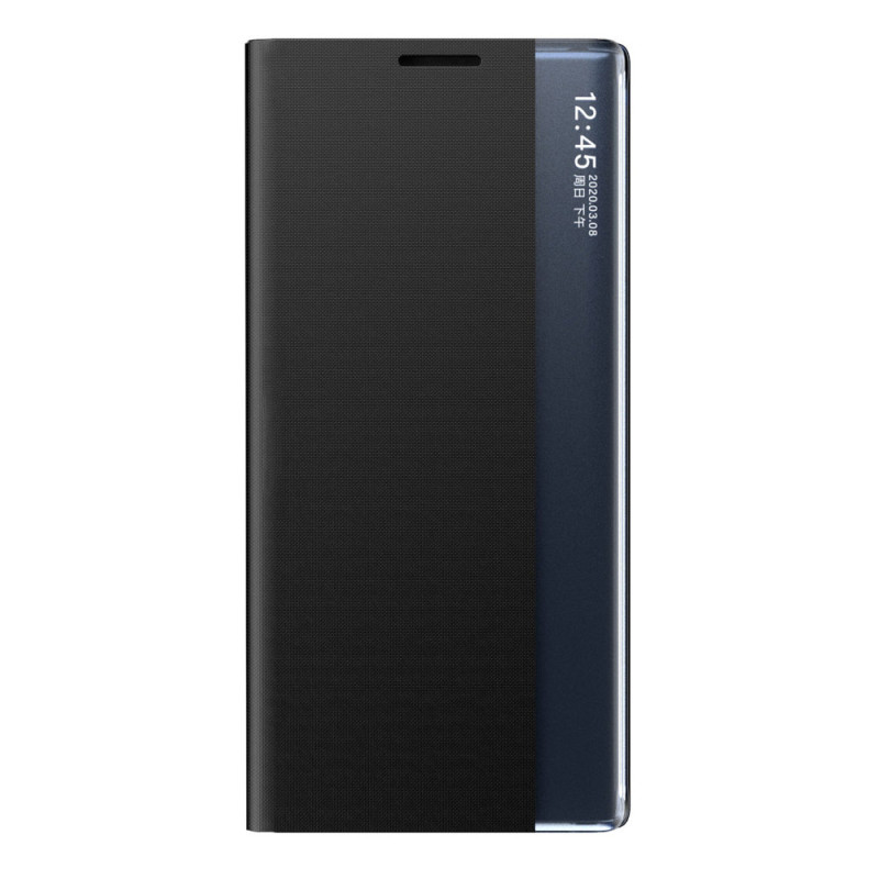 Naujas Sleep Case dangtelis su atvartu ir stovo funkcija, skirta Samsung Galaxy A03s (166.5) juoda