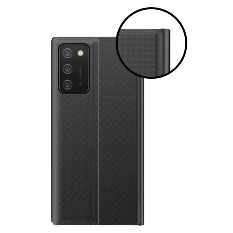 Naujas Sleep Case dangtelis su atvartu ir stovo funkcija, skirta Samsung Galaxy A03s (166.5) juoda