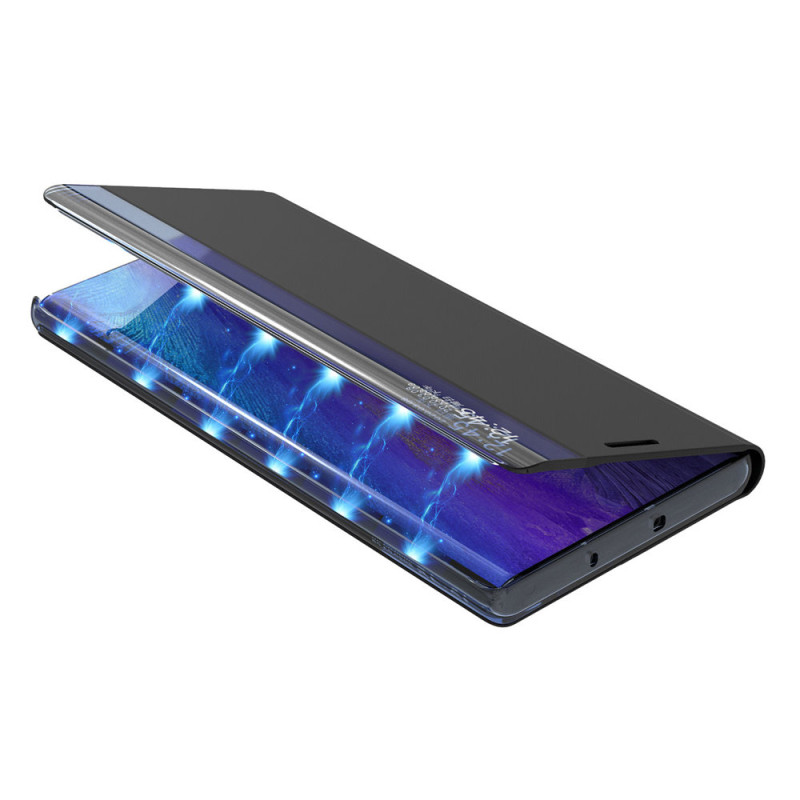 Naujas Sleep Case dangtelis su atvartu ir stovo funkcija, skirta Samsung Galaxy A03s (166.5) juoda