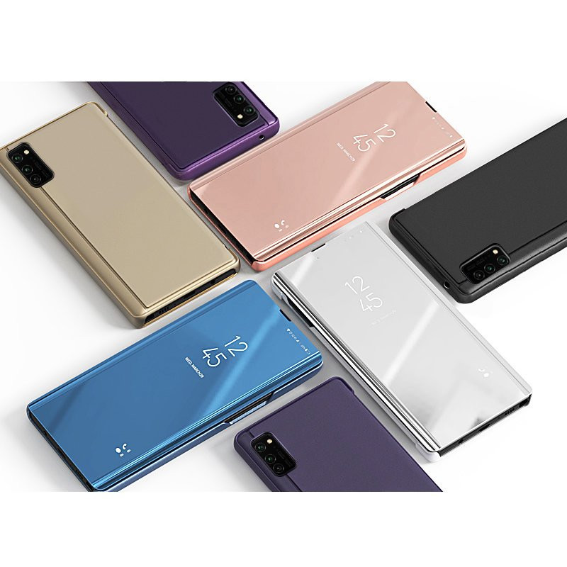 Clear View Case atverčiamas dėklas, skirtas Samsung Galaxy A03s (166.5) rožinis