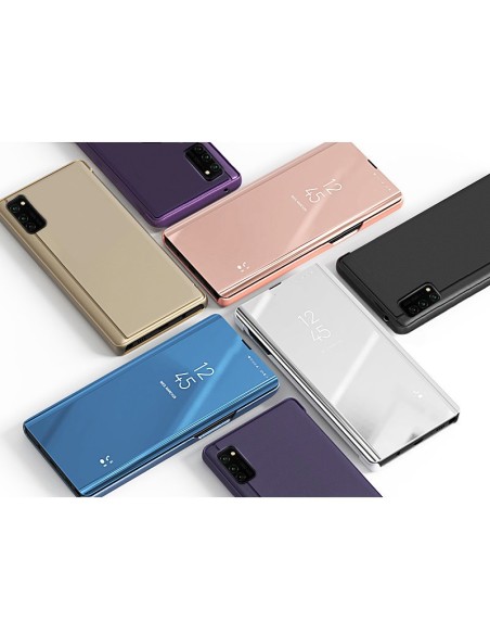 Clear View Case atverčiamas dėklas, skirtas Samsung Galaxy A03s (166.5) rožinis Clear View Case atverčiamas dėklas, skirtas Samsung Galaxy A03s (166.5) rožinis