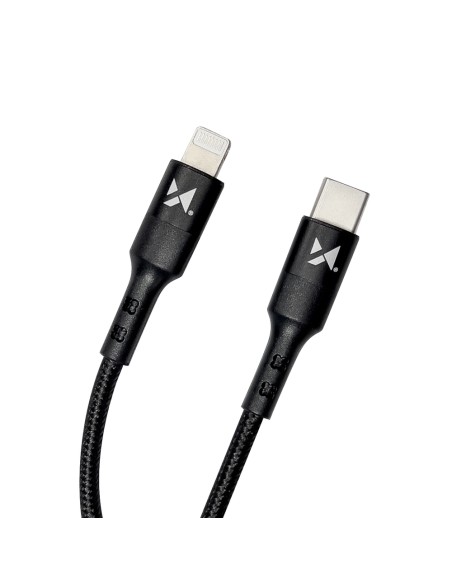 Kabelis USB-C iPhone Lightning Power Delivery 18W 2m juodas Kabelis USB-C iPhone Lightning Power Delivery 18W 2m juodas