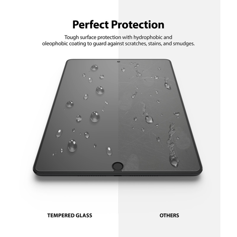 Ringke Invisible Defender ID Glass grūdintas stiklas, skirtas iPad 10.2& 39 & 39 2021 m.