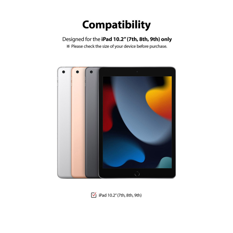 Ringke Invisible Defender ID Glass grūdintas stiklas, skirtas iPad 10.2& 39 & 39 2021 m.