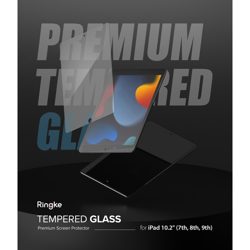 Ringke Invisible Defender ID Glass grūdintas stiklas, skirtas iPad 10.2& 39 & 39 2021 m.