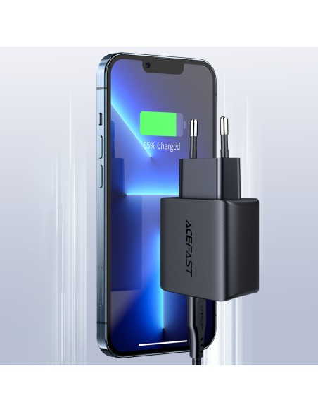 Acefast greitas USB Type C 20W Power Delivery sieninis įkroviklis baltas (A1 EU balta) Acefast greitas USB Type C 20W Power Delivery sieninis įkroviklis baltas (A1 EU balta)