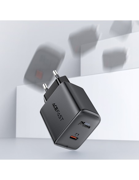 Acefast greitas USB Type C 20W Power Delivery sieninis įkroviklis baltas (A1 EU balta) Acefast greitas USB Type C 20W Power Delivery sieninis įkroviklis baltas (A1 EU balta)