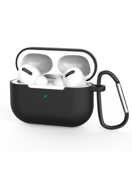 „AirPods Pro“ dėklas, silikoninis minkštas ausinių dangtelis + raktų pakabukas, juodas omarų pakabukas (D dėklas) „AirPods Pro“ dėklas, silikoninis minkštas ausinių dangtelis + raktų pakabukas, juodas omarų pakabukas (D dėklas)