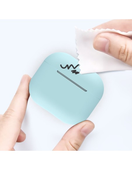 Dėklas AirPods Pro silikoninis minkštas dangtelis ausinėms rožinis (dėklas C)