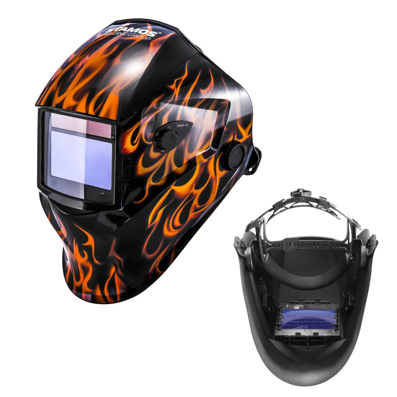 Automatinis automatiškai tamsėjantis suvirinimo šalmas su šlifavimo funkcija FIRESTARTER 500