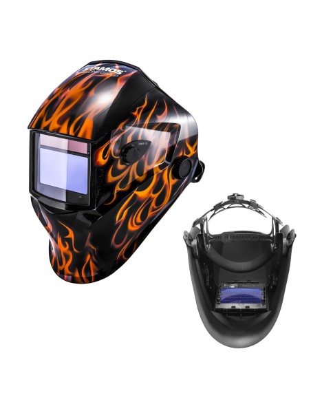 Automatinis automatiškai tamsėjantis suvirinimo šalmas su šlifavimo funkcija FIRESTARTER 500 Automatinis automatiškai tamsėjantis suvirinimo šalmas su šlifavimo funkcija FIRESTARTER 500