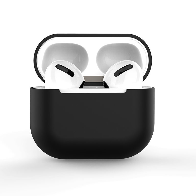 „AirPods Pro“ silikoninis minkštas ausinių dėklas, juodas dėklas (C dėklas) „AirPods Pro“ silikoninis minkštas ausinių dėklas, juodas dėklas (C dėklas)