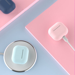 „AirPods Pro“ silikoninis minkštas ausinių dėklas, juodas dėklas (C dėklas)