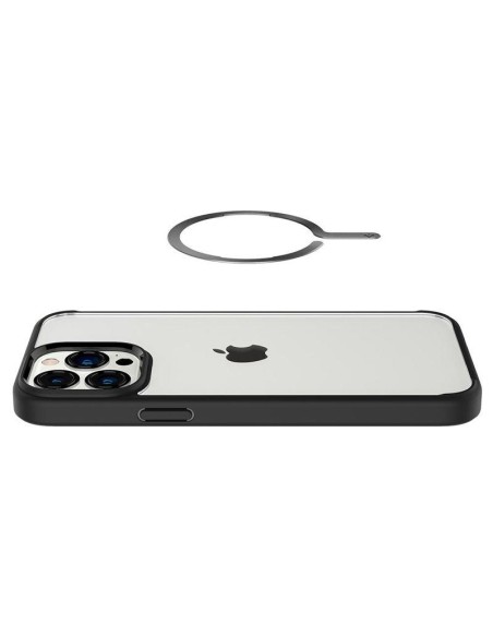 MagSafe Spigen OneTap žiedas - matinė juoda MagSafe Spigen OneTap žiedas - matinė juoda