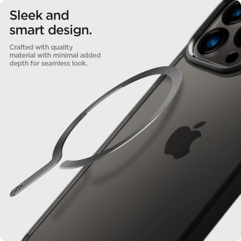 MagSafe Spigen OneTap žiedas - matinė juoda