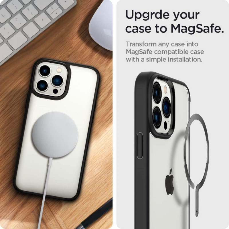 MagSafe Spigen OneTap žiedas - matinė juoda