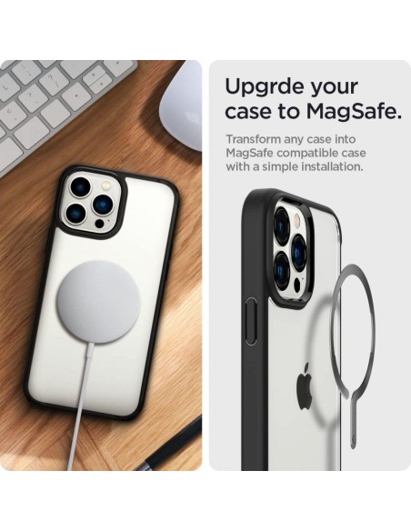 MagSafe Spigen OneTap žiedas - matinė juoda MagSafe Spigen OneTap žiedas - matinė juoda
