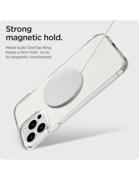 MagSafe Spigen OneTap žiedas - matinė juoda MagSafe Spigen OneTap žiedas - matinė juoda