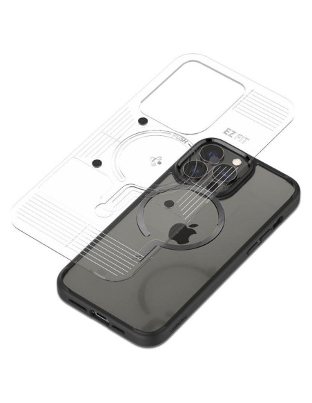 MagSafe Spigen OneTap žiedas - matinė juoda MagSafe Spigen OneTap žiedas - matinė juoda