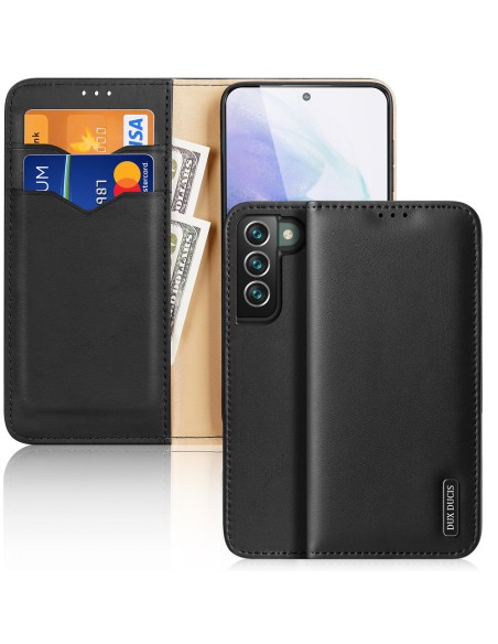Dux Ducis Hivo odinis dėklas Flip Natūralios odos dangtelis piniginė kortelėms ir dokumentams Samsung Galaxy S22+ (S22 P... Dux Ducis Hivo odinis dėklas Flip Natūralios odos dangtelis piniginė kortelėms ir dokumentams Samsung Galaxy S22+ (S22 P...