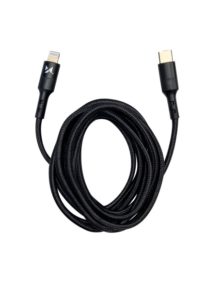 Kabelis USB-C iPhone Lightning Power Delivery 18W 2m juodas Kabelis USB-C iPhone Lightning Power Delivery 18W 2m juodas